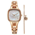 Fastrack Pulse Quartz Analog Mother Of Pearl Dial Metal Strap Watch for Girls 6147wm01f