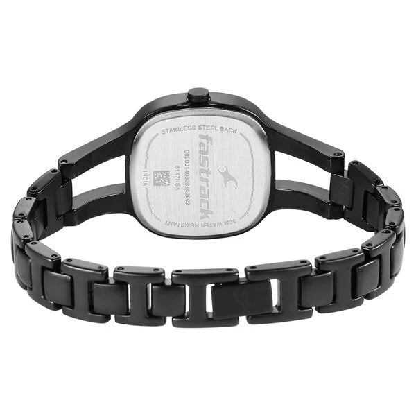 Fastrack Pulse Quartz Analog Mother Of Pearl Dial Metal Strap Watch for Girls 6147NM04