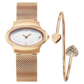Fastrack Pulse Quartz Analog White Dial Stainless Steel Strap Watch for Girls 6004wm01f