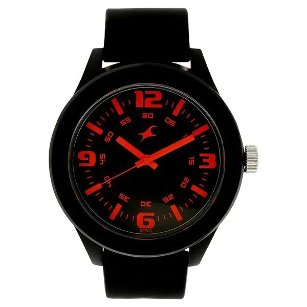 Fastrack Quartz Analog Black Dial Plastic Strap Watch for Unisex 38003PP13