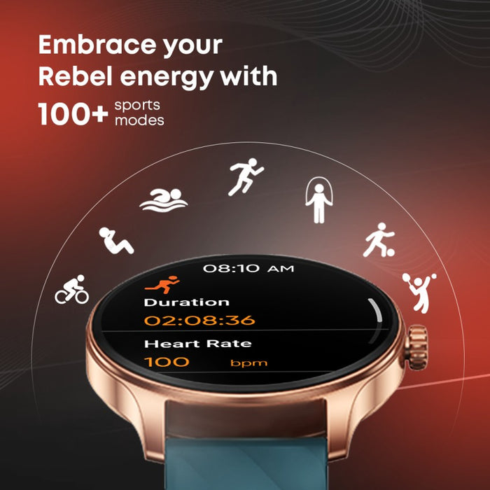 Fastrack Revoltt XR1 1.38" Round HD Display, SingleSync BT Calling, Advanced Chipset Smartwatch 38088PP04