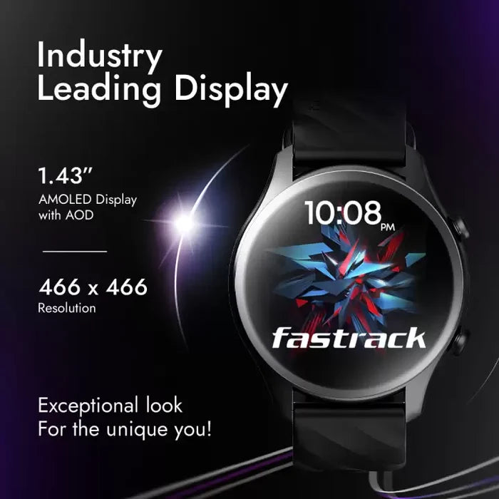Fastrack Revoltt XR1 1.38" Round HD Display, SingleSync BT Calling, Advanced Chipset Smartwatch 38088PP03