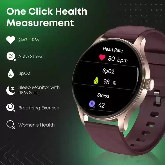 Fastrack Revoltt XR1 1.38" Round HD Display, SingleSync BT Calling, Advanced Chipset Smartwatch 38088PP03
