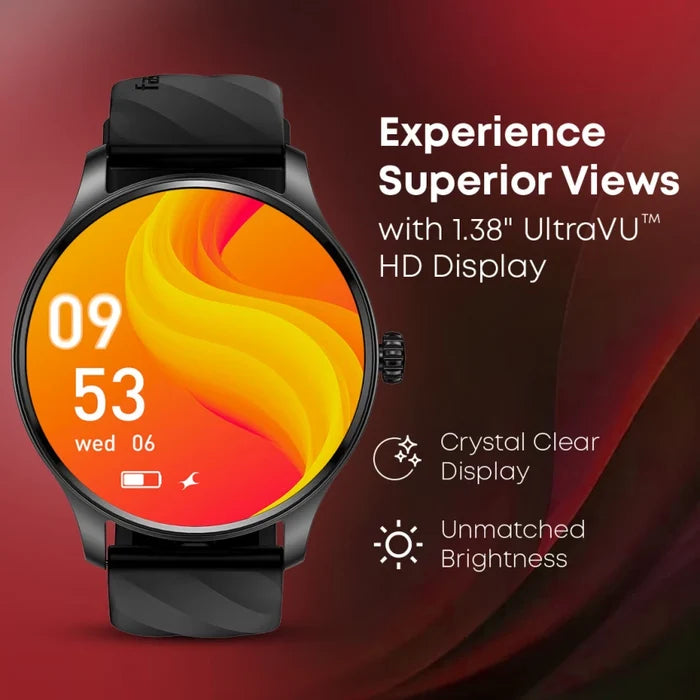 Fastrack Revoltt XR1 1.38" Round HD Display, SingleSync BT Calling, Advanced Chipset Smartwatch 38088PP01