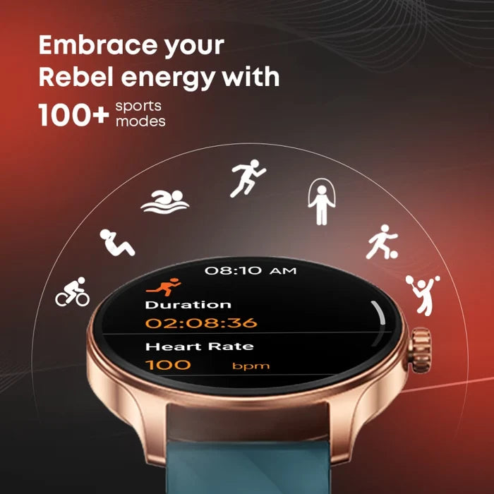 Fastrack Revoltt XR1 1.38" Round HD Display, SingleSync BT Calling, Advanced Chipset Smartwatch 38088PP03