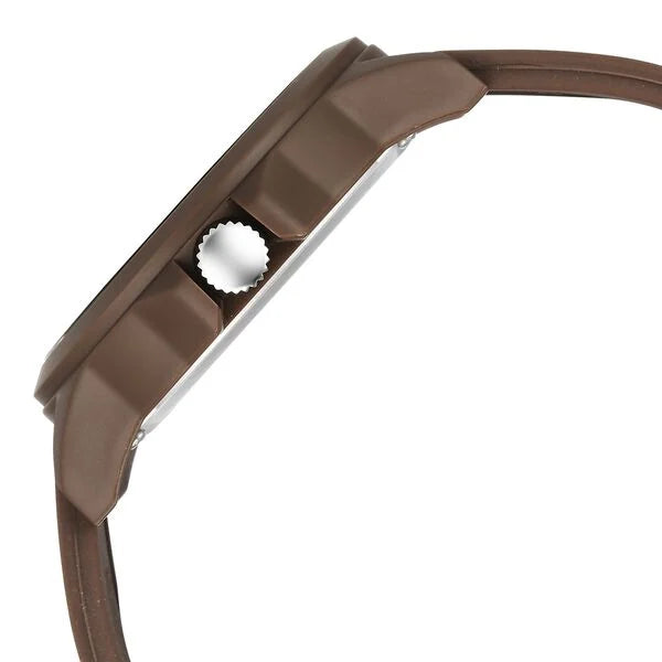 Fastrack Tees Urbanique Quartz Analog Brown Dial Silicon Strap Watch For Guys 38024PP80
