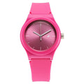 Fastrack Tees Urbanique Quartz Analog Pink Dial Silicon Strap Watch For Girls 38037PP20