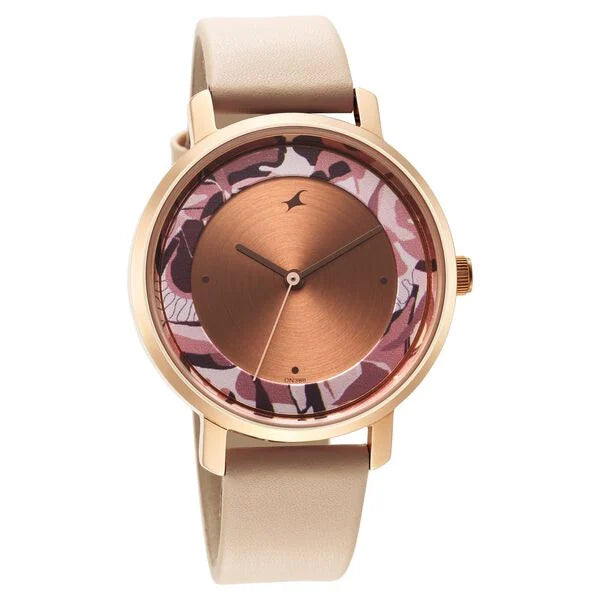 Fastrack Urban Camo Brown Dial Watch for Girls 6287WL01