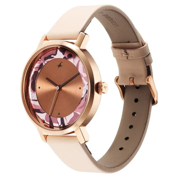 Fastrack Urban Camo Brown Dial Watch for Girls 6287WL01