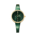 Fastrack Vyb Siren Quartz Analog Green Dial Metal Strap Watch for Girls fv60004km02w