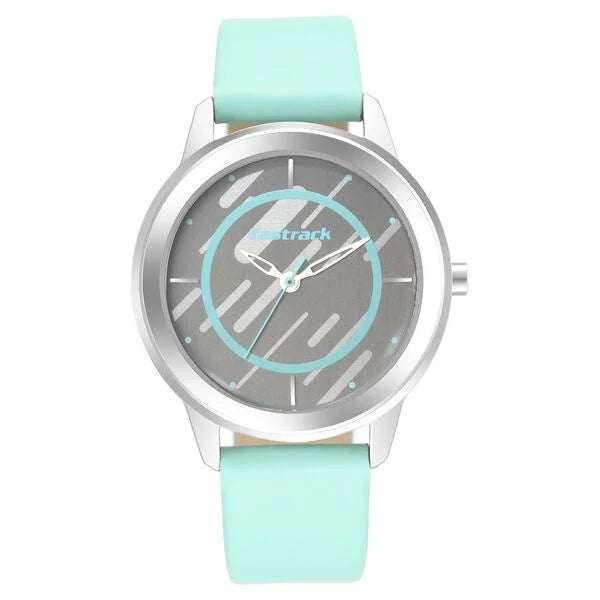 Fastrack Wear Your Look Quartz Analog Grey Dial Leather Strap Watch for Girls 6246sl01