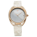 Fastrack Younique Quartz Analog Mother Of Pearl Dial Acetate & MetalStrap Watch For Girls 68036kd03