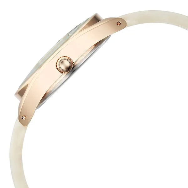 Fastrack Younique Quartz Analog Mother Of Pearl Dial Acetate & MetalStrap Watch For Girls 68036kd03