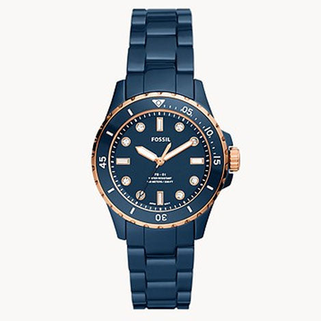 FB-01 Three-Hand Blue Ceramic Watch CE1125