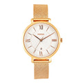 Fossil Jacqueline Three-Hand Rose Gold-Tone Stainless Steel Watch Es4352 Women's