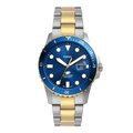 Fossil Men Stainless Steel Analog Blue Dial Watch-Fs6034