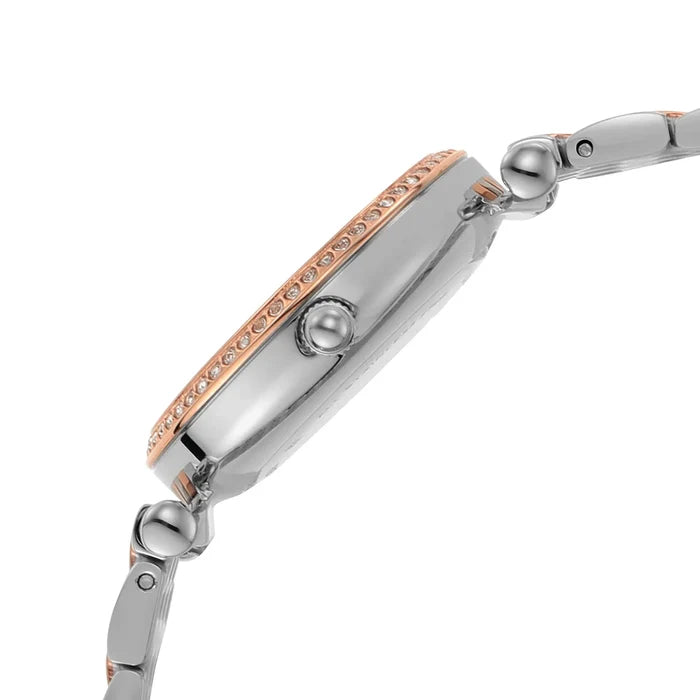 Fossil Women's Carlie Mini Three-Hand Two-Tone Stainless Steel Watch ES4649