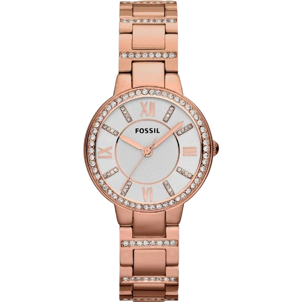 Fossil Women's Virginia Rose-Tone Stainless Steel Watch ES3284