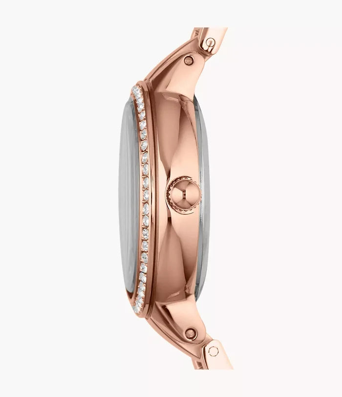 Fossil Women's Virginia Rose-Tone Stainless Steel Watch ES3284