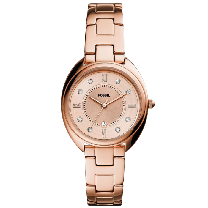 Gabby Three-Hand Date Rose Gold-Tone Stainless Steel Watch ES5070