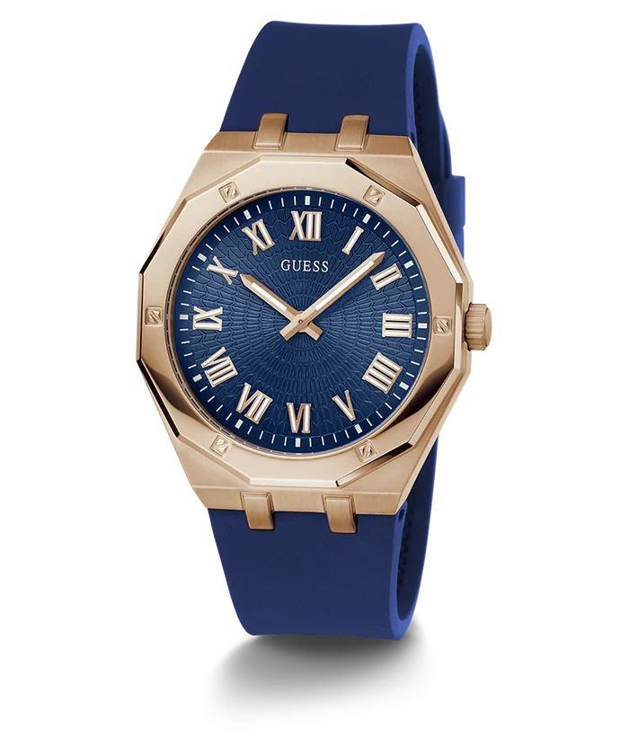 GUESS ASSET Men Blue Round Dial Analog Watch - GW0663G3