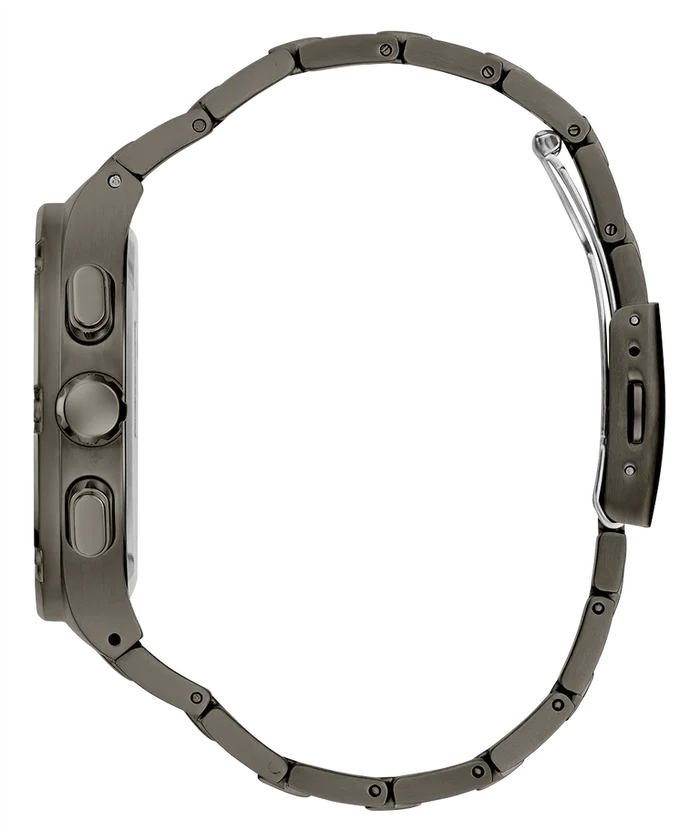 GUESS HEADLINE Men Gunmetal Square Dial Analog Watch - GW0572G5