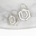 Hex Sterling Silver Earrings