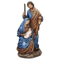 Holy Family statue, Royal Blue and Gold, 10.5" tall