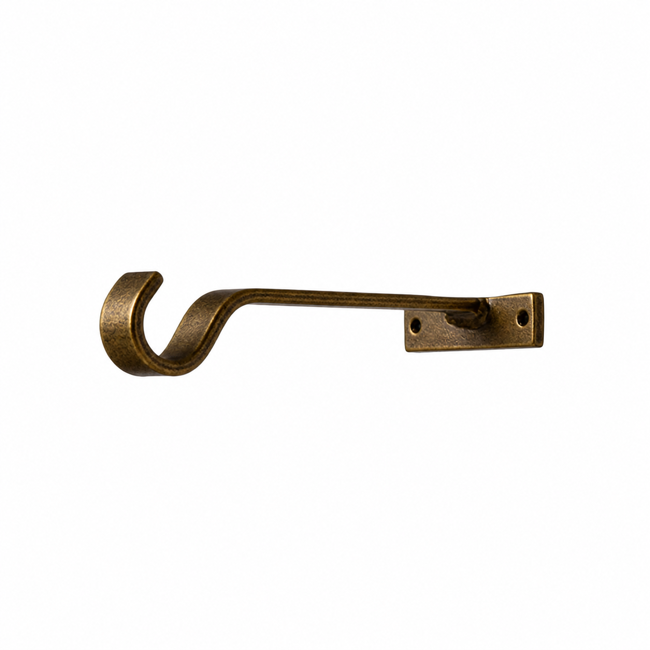 Horizontal Mount Long Projection- 7/8 in Antique Gold