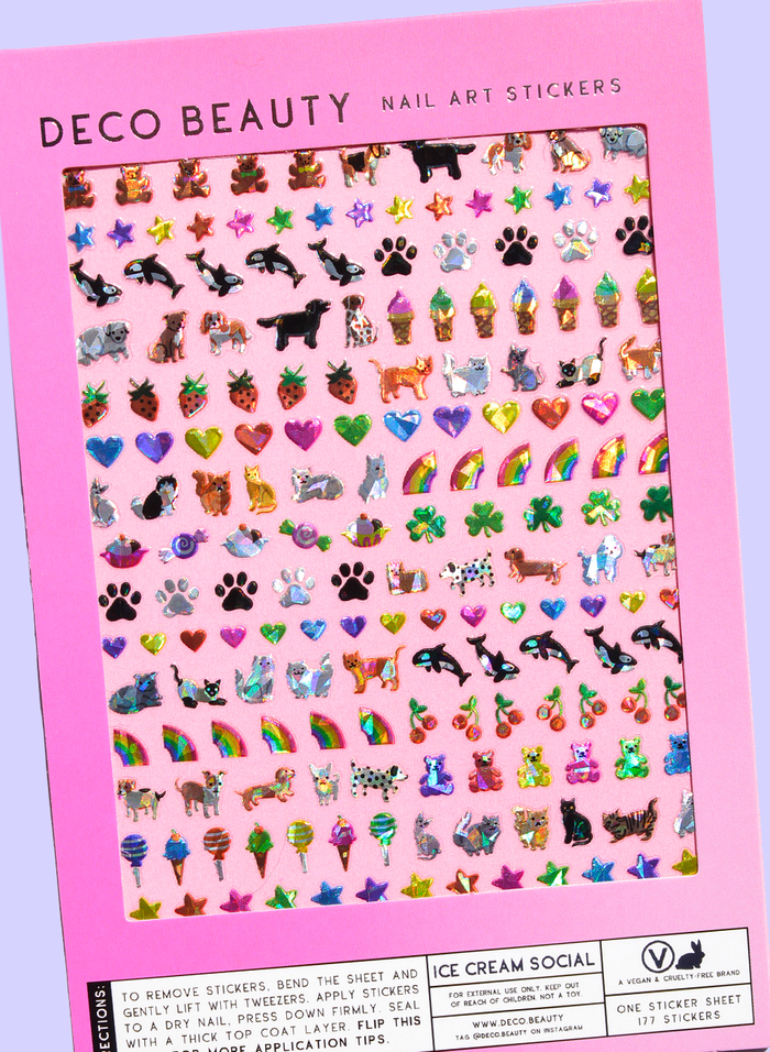 Ice Cream Social Nail Art Stickers