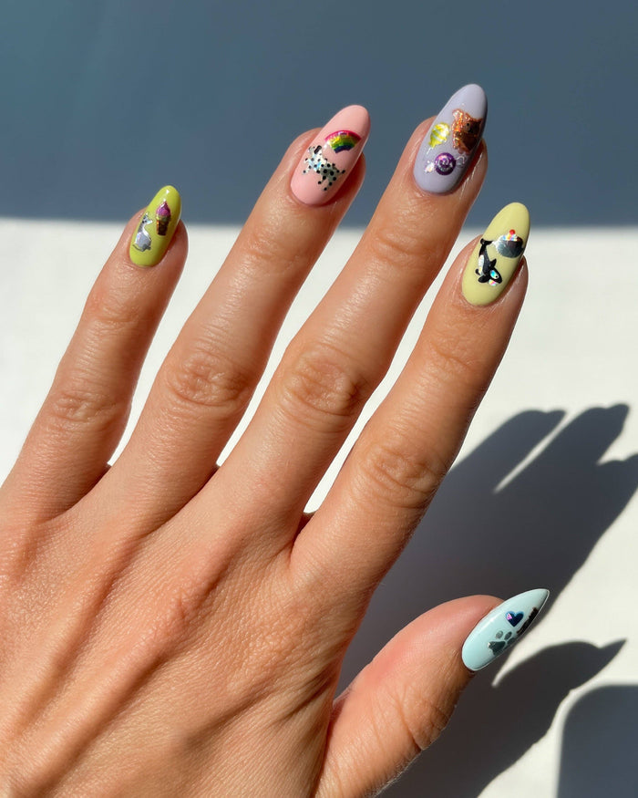 Ice Cream Social Nail Art Stickers