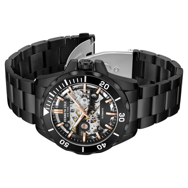 Kenneth Cole Automatic Black Dial Watch For Men kcwgy0046002mn