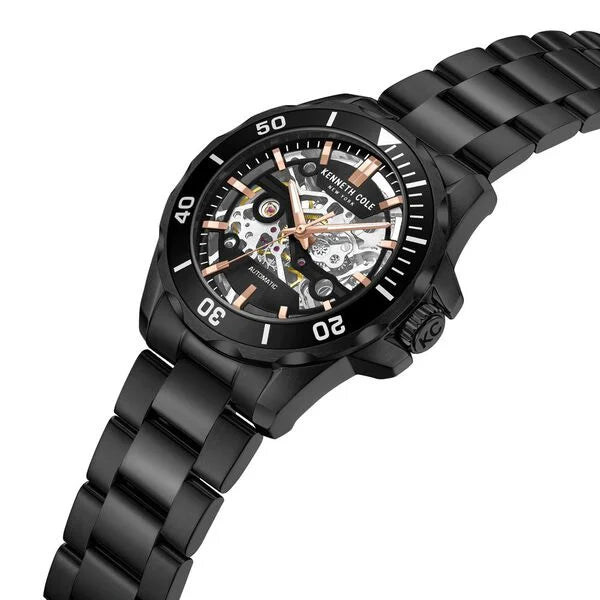 Kenneth Cole Automatic Black Dial Watch For Men kcwgy0046002mn