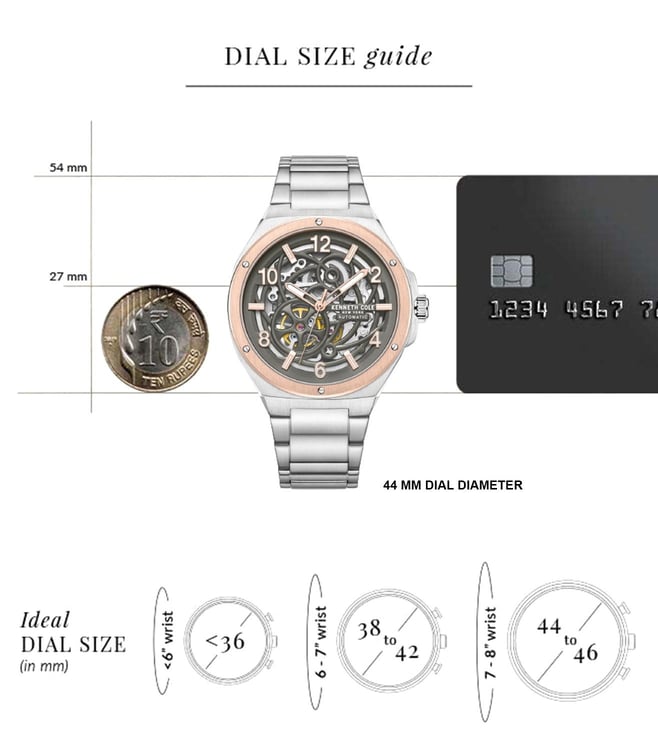 Kenneth Cole Automatic Grey Dial Watch For Men kcwgy0046303mn