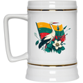 Lithuanian Stork - 22 oz. Ceramic Stein - Lithuania Strong