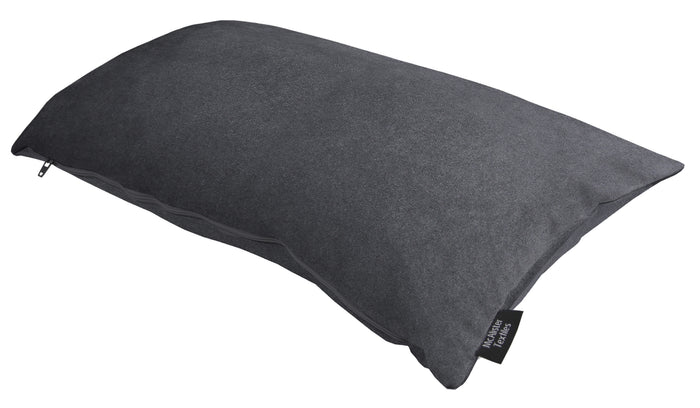 Matt Charcoal Velvet Modern Look Plain Cushion