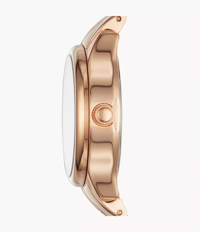 Modern Sophisticate Three-Hand Rose Gold-Tone Stainless Steel Watch BQ1571