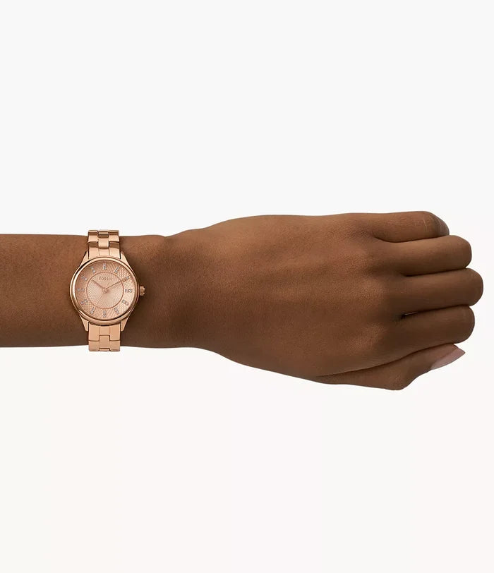 Modern Sophisticate Three-Hand Rose Gold-Tone Stainless Steel Watch BQ1571