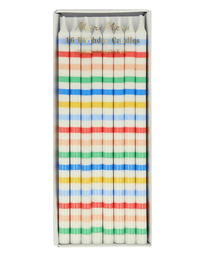 Multi Stripe Candles