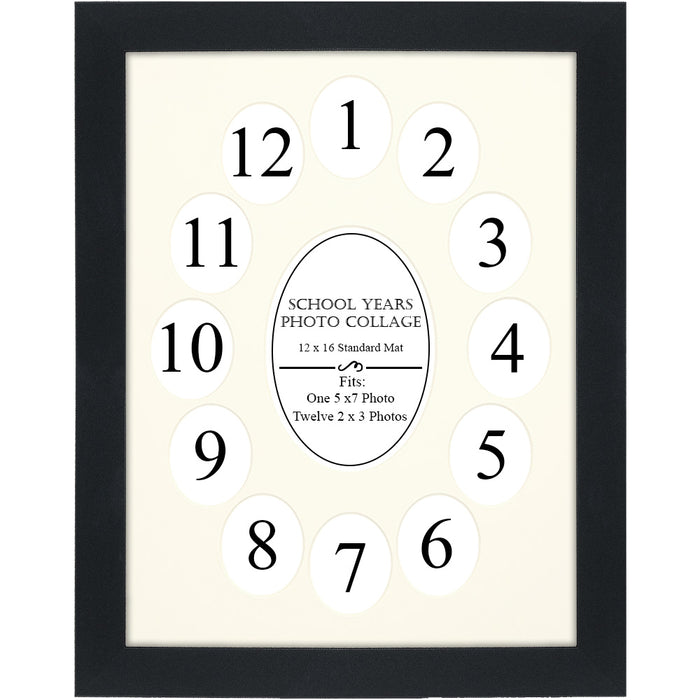 School Years Black/Pure White Picture Frame