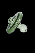 Green glass cannabis oil domeless nail.