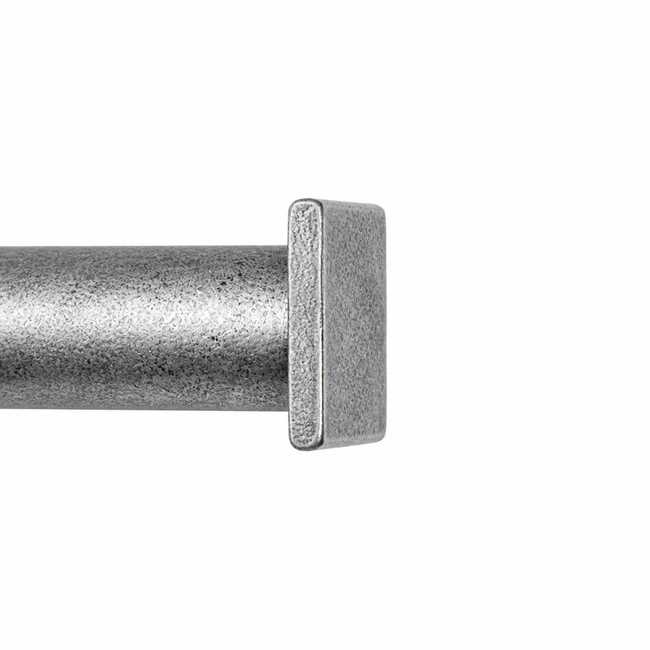 Square End Cap-7/8 in Heritage Silver