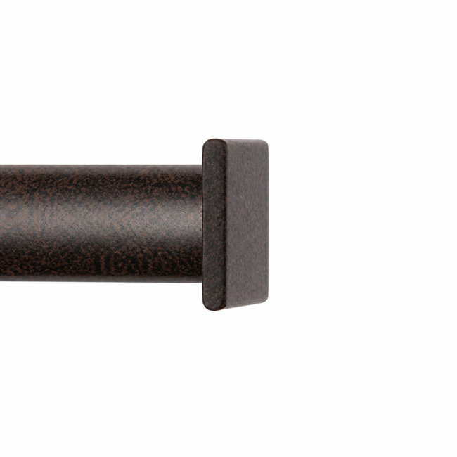Square End Cap-7/8 in Iron Oxide