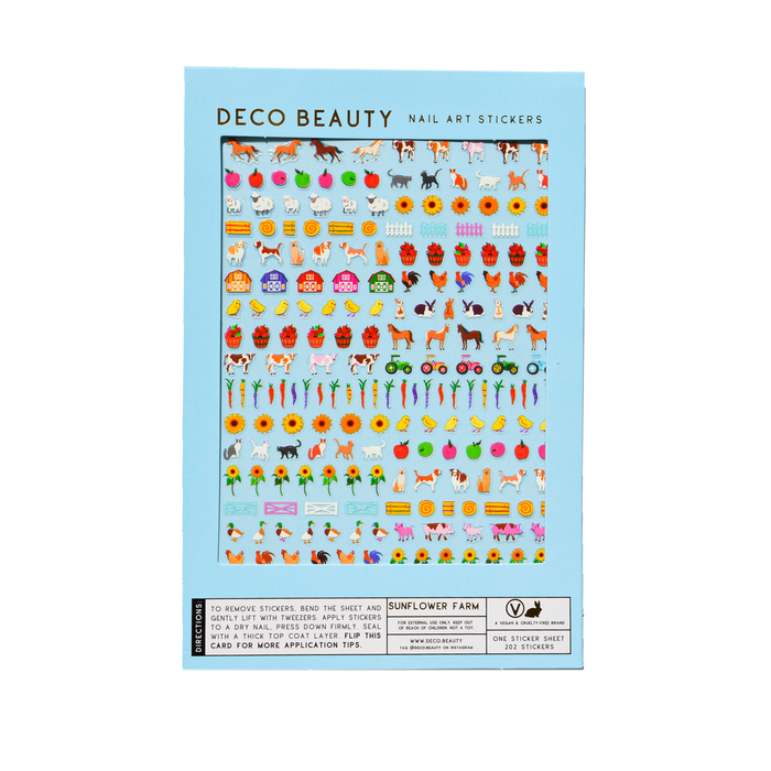 Sunflower Farm Nail Art Stickers