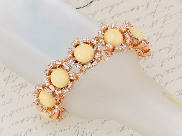 Sunshine Yellow Bead Chain Bracelet