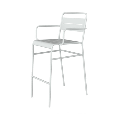 Tarrison ASG2203WH Garrett Restaurant Bar Stool