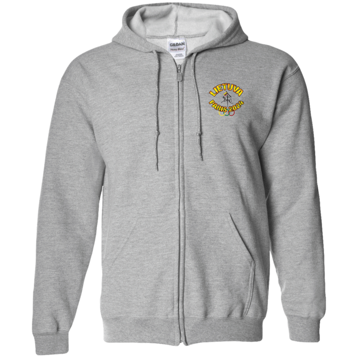 Team Lietuva 2024 Vytis - MenWomen Unisex Comfort Full-Zip Hoodie - Lithuania Strong