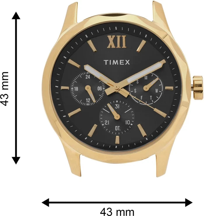 Timex Empera Men's Black Dial Round Case Multifunction Function Watch -TW0TG7603