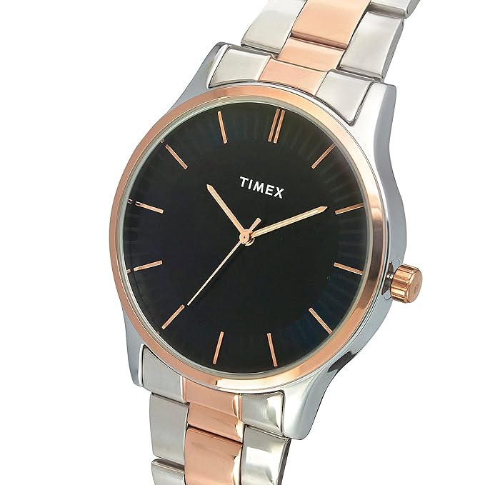 Timex Fashion Men's Black Dial Round Case 3 Hands Function Watch -TW0TG8305