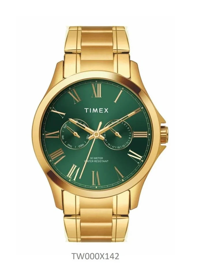 Timex Full Roman Green Dial Astrological Men's Watch TW000X142